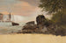 van het uitzicht op de Canadese watervallen en Goat Island - Frederic Edwin Church — weergave van het kunstwerk