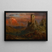 uitkijktoren in Italië - Frederic Edwin Church — ingelijst kunstwerk aan de muur