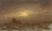 Landschap in de winter onder het maanlicht - Frederic Edwin Church — weergave van het kunstwerk