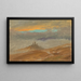 Landschap in de winter gezien vanaf Zuarry Hill bij schemering - Frederic Edwin Church — ingelijst kunstwerk aan de muur