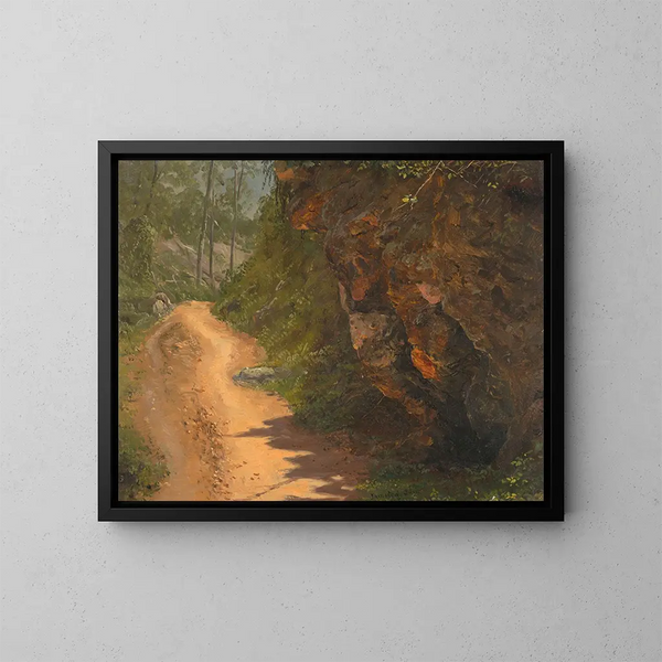 Bosweg in Jamaica - Frederic Edwin Church — ingelijst kunstwerk aan de muur