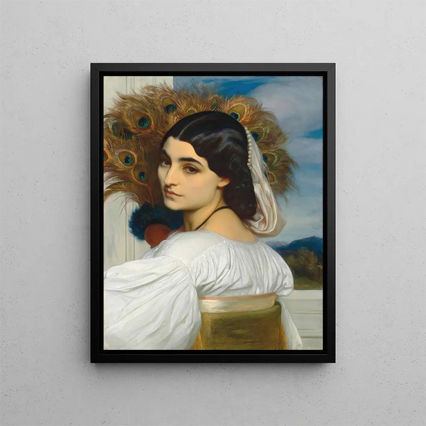 Pavonie - Frederic Leighton — framed artwork on a wall