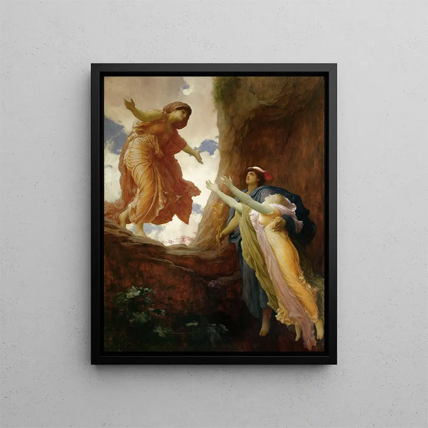 De Terugkeer van Persephone - Frederic Leighton — ingelijst kunstwerk aan de muur