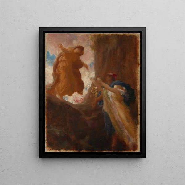 De Terugkeer van Persephone - Frederic Leighton — ingelijst kunstwerk aan de muur