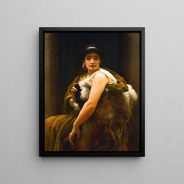 Tussen hoop en angst - Frederic Leighton — ingelijst kunstwerk aan de muur