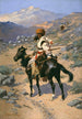 Een jager in de natuur - Frederic Remington — weergave van het kunstwerk