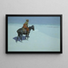 Friends or Enemies, the Scout - Frederic Remington — framed artwork on a wall