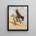 The Signal of the Cover - Frederic Remington — framed artwork on a wall