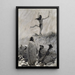 The fire-breather raises his arms towards the thunderbird - Frederic Remington — framed artwork on a wall