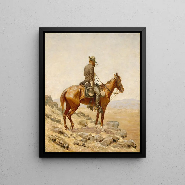 Le Belvédère - Frederic Remington — ingelijst kunstwerk aan de muur