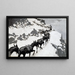 The mule caravan - Frederic Remington — framed artwork on a wall