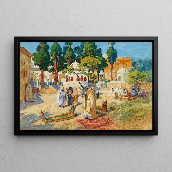 Frederick Arthur Bridgman - Arab Womens Day in the Cemetery BouKobrine.webp
