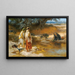 Aan de waterkant - Frederick Arthur Bridgman — ingelijst kunstwerk aan de muur