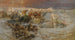 Farao en zijn leger verzwolgen door de Rode Zee - Frederick Arthur Bridgman — weergave van het kunstwerk