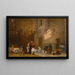 Gebedsmoment in de moskee van Caïro - Frederick Arthur Bridgman — ingelijst kunstwerk aan de muur