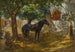 Dorp in de Sahara - Frederick Arthur Bridgman — weergave van het kunstwerk