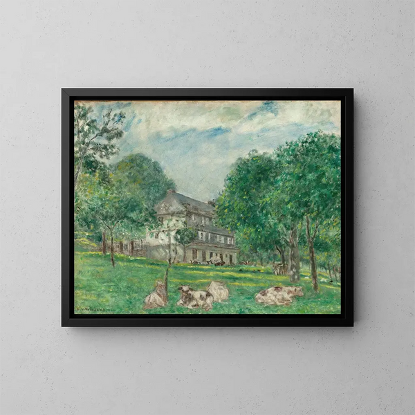 Vaches à midi - Frederick Carl Frieseke — ingelijst kunstwerk aan de muur