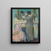 Meisje dat haar kamt Meisje dat haar kapsel regelt - Frederick Carl Frieseke — ingelijst kunstwerk aan de muur