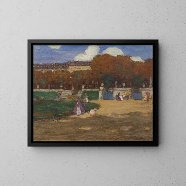 Tuinen van Luxemburg Parijs - Frederick Carl Frieseke — ingelijst kunstwerk aan de muur
