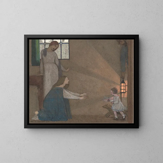 Frederick Cayley Robinson - Study for The Lost Child.webp