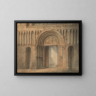 Frederick Mackenzie - The West Door Rochester Cathedral Kent.webp