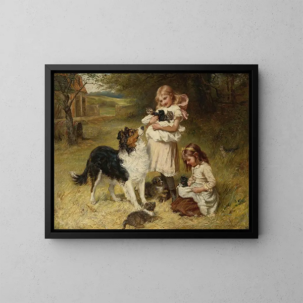 Rival Families Painting - Frederick Morgan — framed artwork on a wall
