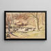Autumn Stream - Frederick Porter — framed artwork on a wall