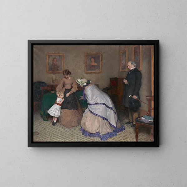 Strange Faces - Frederick Walker — framed artwork on a wall