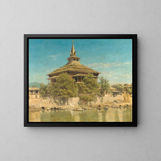 Frederick William John Shore - The Shah Hamadans Mosque in Srinagar Kashmir.webp