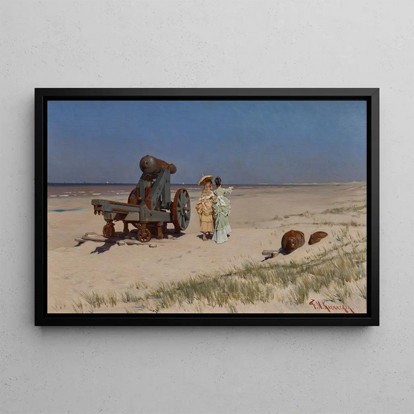 At the seaside - Frederik Hendrik Kaemmerer — framed artwork on a wall