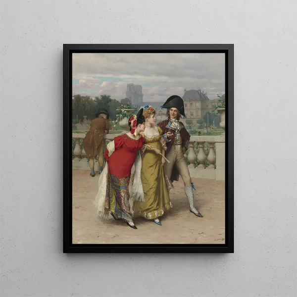 The Promenade - Frederik Hendrik Kaemmerer — framed artwork on a wall
