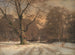 Landschap van de winter, motief van Jægersborg Dyrehave - Frederik Rohde — weergave van het kunstwerk