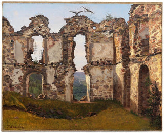 Frederik Sdring - The Ruins of Brahehus near Jnkping Sweden Study.webp