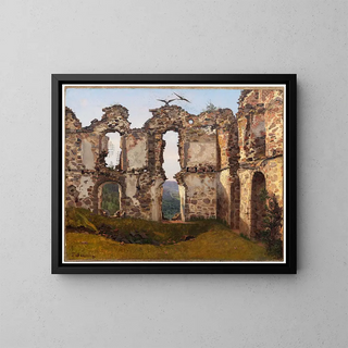 Frederik Sdring - The Ruins of Brahehus near Jnkping Sweden Study.webp