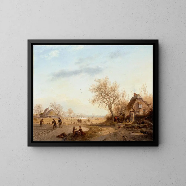 Mars Painting - Fredrik Marinus Kruseman — framed artwork on a wall