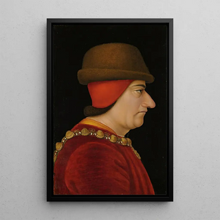 French School - Profile Portrait Of Louis Xi King Of France 14231483 Wearing The Collar Of The Order Of SaintMichel.webp