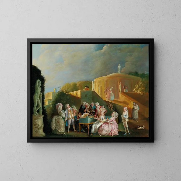 The Concert - French School — framed artwork on a wall