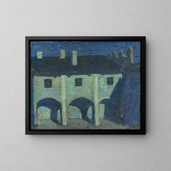 New portrait painting of the young girl - Frida Konstantin — framed artwork on a wall