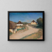 van een huis langs een weg in Mors, Jutland - Fridolin Johansen — ingelijst kunstwerk aan de muur