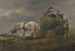 Het hooivork - Friedrich August Matthias Gauermann — weergave van het kunstwerk