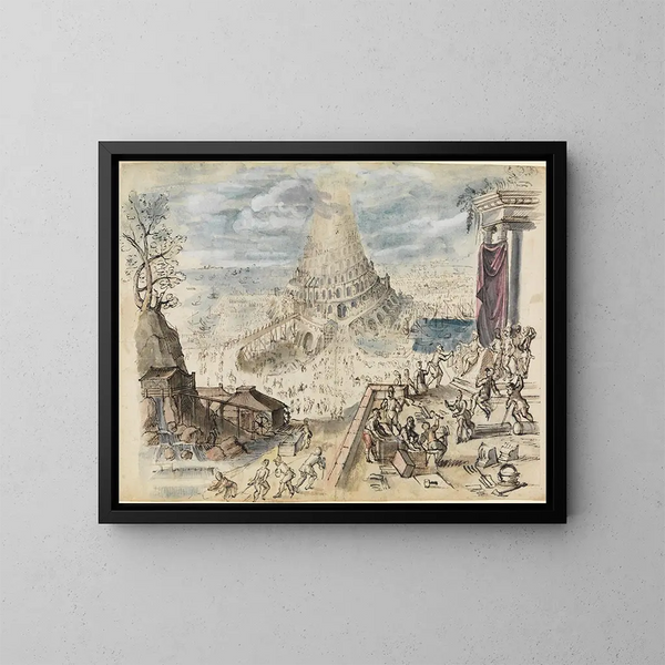La Tour de Babel - Friedrich Brentel — framed artwork on a wall