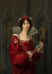Portret van prinses Wilhelmine van Oranje - Friedrich Bury — weergave van het kunstwerk