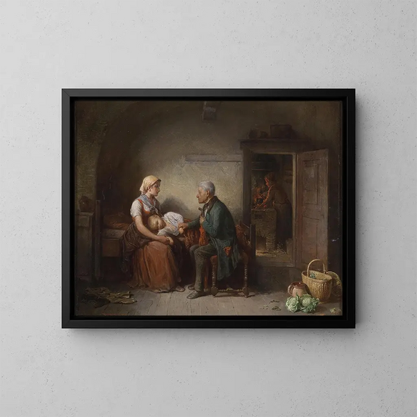 The Doctor - Friedrich Friedländer — framed artwork on a wall