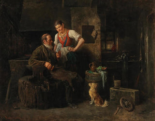 Friedrich Friedlnder - In The Smithy.webp