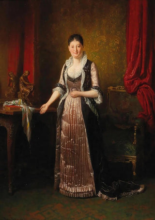 Friedrich Friedlnder - Lady in a Bourgeoise Interior.webp