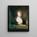 Portret van een onbekende vrouw - Friedrich Georg Weitsch — ingelijst kunstwerk aan de muur