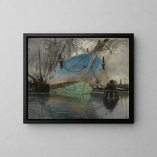 Friedrich Kallmorgen - Schiffe im Amsterdamer Hafen.webp