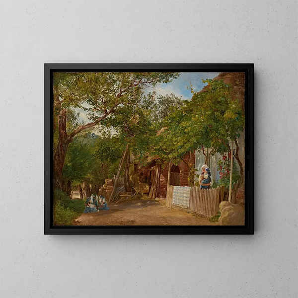 Motif d'Oberschtzen - Friedrich Loos — framed artwork on a wall