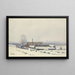 Tuin onder de sneeuw bij de Dornbusch - Friedrich Mook — ingelijst kunstwerk aan de muur