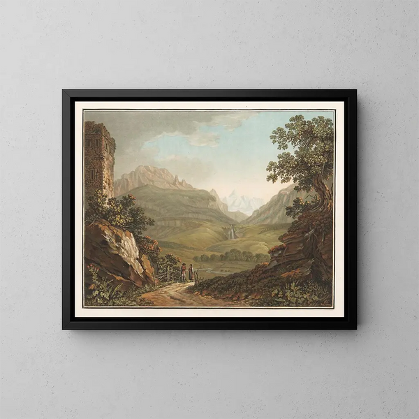 Haslital Painting - Friedrich Rosenberg — framed artwork on a wall